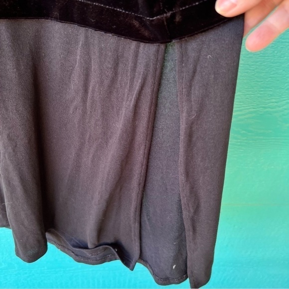 J.JILL BLACK VELVET MIXED MEDIA LONG SLEEVE TUNIC TOP SIZE XL NWT - Picture 8 of 11